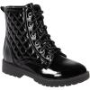 imageJuliet Holy Kids Girls Ankle Boots Laceup Side Zipper Comfort Outdoor Combat Short Booties