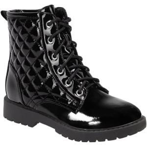 imageJuliet Holy Kids Girls Ankle Boots Laceup Side Zipper Comfort Outdoor Combat Short Booties