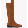 imageJuliet Holy Womens Knee High Boots Round Toe Chunky Block Heels Suede Fashion Winter BootiesBrown