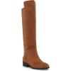 imageJuliet Holy Womens Knee High Boots Round Toe Chunky Block Heels Suede Fashion Winter BootiesBrown