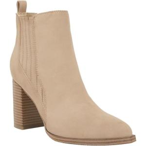 imageJuliet Holy Womens Pointed Toe Chunky Block Heel Boots Slipon Mid Heels Casual Ladies Office Dress Ankle Booties