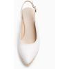 image:imageJuliet Holy Womens Wedge Sandals Espadrilles Closed Toe Slingback Buckle Strap Comfortable Casual Summer Wedges ShoesWhite Pu