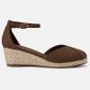 image:imageJuliet Holy Womens Espadrilles Sandals Closed Toe Platform Ankle Strap Casual Summer WedgesStyle 1 Coffee