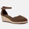 image:imageJuliet Holy Womens Espadrilles Sandals Closed Toe Platform Ankle Strap Casual Summer WedgesStyle 1 Coffee