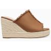 image:imageJuliet Holy Womens Wedge Sandals Peep Toe Denim Slip On Backless Espadrilles Platform Sandal ShoesBrown