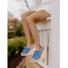 image:imageJuliet Holy Womens Wedge Sandals Peep Toe Denim Slip On Backless Espadrilles Platform Sandal ShoesDenim Blue
