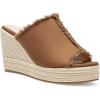 image:imageJuliet Holy Womens Wedge Sandals Peep Toe Denim Slip On Backless Espadrilles Platform Sandal ShoesBrown