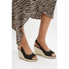 image:imageJuliet Holy Womens Wedge Sandals Peep Toe Espadrilles Platform Ankle Strap Slingback Comfort Summer Dressy ShoesBlack