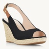 image:imageJuliet Holy Womens Wedge Sandals Peep Toe Espadrilles Platform Ankle Strap Slingback Comfort Summer Dressy ShoesBlack
