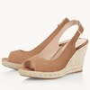 image:imageJuliet Holy Womens Wedge Sandals Peep Toe Espadrilles Platform Ankle Strap Slingback Comfort Summer Dressy ShoesBrown