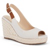 image:imageJuliet Holy Womens Wedge Sandals Peep Toe Espadrilles Platform Ankle Strap Slingback Comfort Summer Dressy ShoesCreamywhite