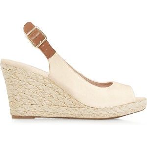 image:imageJuliet Holy Womens Wedge Sandals Peep Toe Espadrilles Platform Ankle Strap Slingback Comfort Summer Dressy ShoesBeige