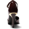 image:imageJuliet Holy Womens Pumps Point Closed Toe Heels Buckle Ankle Strap DOrsay Heeled SandalsChocolate Brown