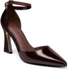 image:imageJuliet Holy Womens Pumps Point Closed Toe Heels Buckle Ankle Strap DOrsay Heeled SandalsChocolate Brown