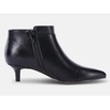 image:imageWomens Pointed Toe Ankle Boots Kitten Heels Faux Suede Booties Side Zipper Dress ShoesCool Black