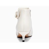 image:imageWomens Pointed Toe Ankle Boots Kitten Heels Faux Suede Booties Side Zipper Dress ShoesCream White Pu