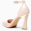 image:imageWomens Pumps Point Closed Toe High Heels Ankle Strap Heeled Sandals  Adjustable Buckle Strap Wedding Party Comfortable Dress Shoes Business CasualNude
