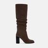 image:imageJuliet Holy Womens Knee High Boots Chunky High Heel Square Toe Side Zipper Wide Calf BootChocolate