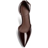image:imageWomens Pumps Point Closed Toe High Heels Ankle Strap Heeled SandalsChocolate Brown