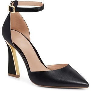 image:imageWomens Pumps Point Closed Toe High Heels Ankle Strap Heeled SandalsBlackpu