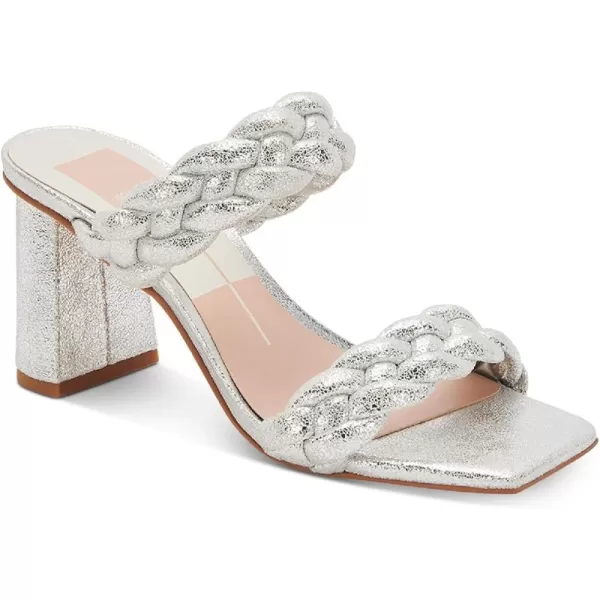 Silver Metallic Stella Suede