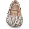 imageDolce Vita Womens Reyes Ballet FlatBlackWhite Snake Embossed