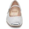imageDolce Vita Womens Reyes Ballet FlatSilver Distressed Leather