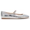 imageDolce Vita Womens Reyes Ballet FlatSilver Distressed Leather