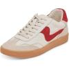 White/Red Leather