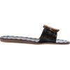 imageDolce Vita Womens Dasa Slide SandalNoir Embossed Leather