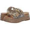 imageDolce Vita Womens Wanika SandalBlackWhite Embossed Leather
