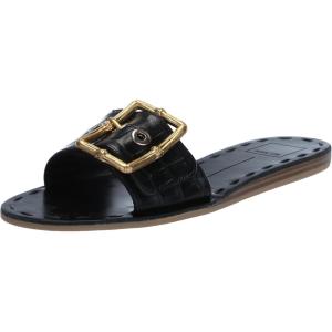imageDolce Vita Womens Dasa Slide SandalNoir Embossed Leather