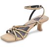 imageDolce Vita Womens BEV Braid Heeled SandalBlackNatural Jute