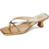 imageDolce Vita Womens Brevel Heeled SandalGold Distressed Leather