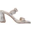 imageDolce Vita Womens Ilva Mid Heeled SandalGreyWhite Embossed Leather