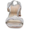 imageDolce Vita Womens Ilva Mid Heeled SandalSilver Distressed Leather