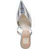 imageDolce Vita Womens Kanika Mid Heeled SandalSilver Distressed Leather