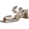 imageDolce Vita Womens Ilva Mid Heeled SandalGold Distressed Leather
