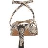 imageDolce Vita Womens Manji Heeled SandalBlackWhite Embossed Leather