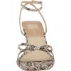 imageDolce Vita Womens Manji Heeled SandalBlackWhite Embossed Leather