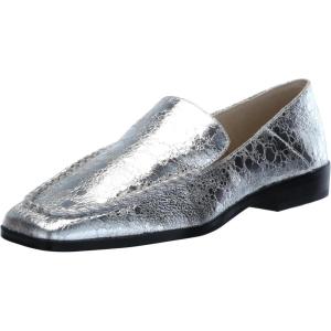 imageDolce Vita Womens Beny Loafer FlatSilver Distressed Leather
