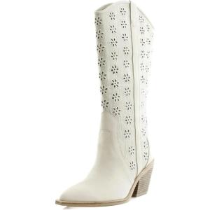 imageDolce Vita Womens Navene Knee High BootOatmeal Floral Eyelet