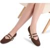 imageDolce Vita Womens Baylee Grommet Ballet FlatDk Brown