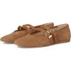 Pecan Perforated Suede