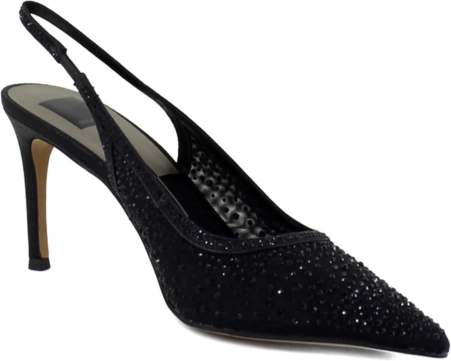 imageDolce Vita Womens Kaye Crystal Pointed Toe HeelsBlack Mesh