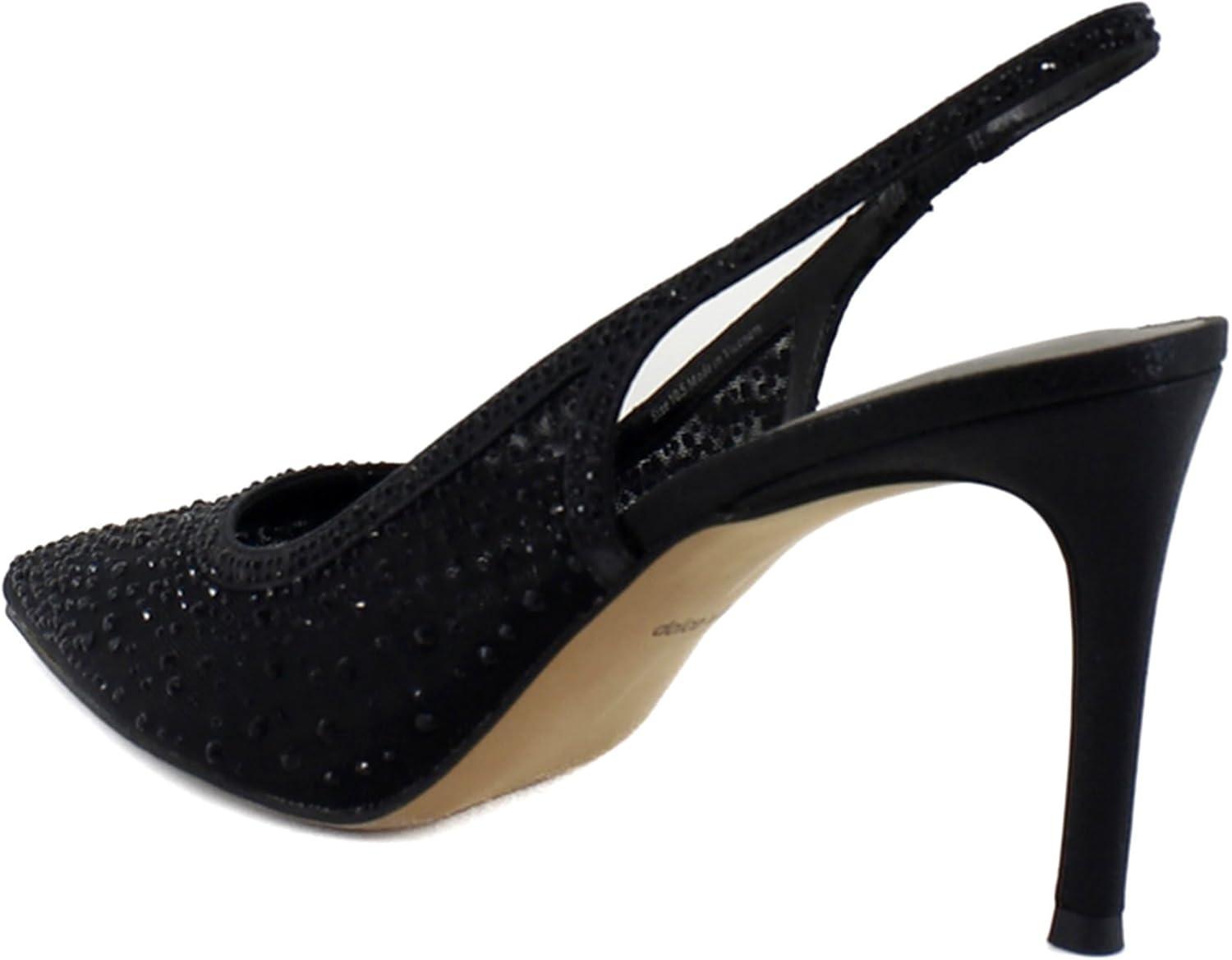 imageDolce Vita Womens Kaye Crystal Pointed Toe HeelsBlack Mesh
