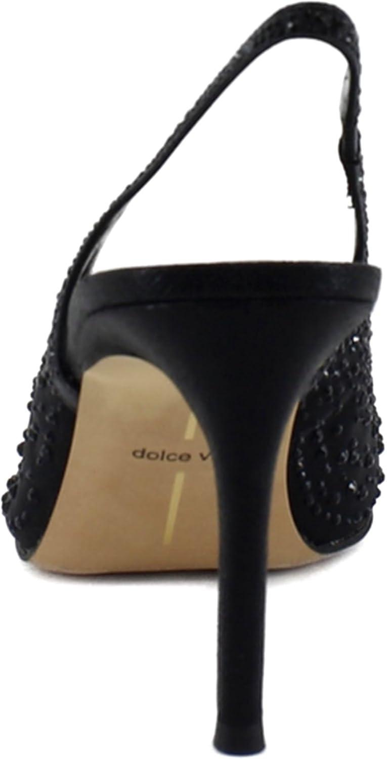 imageDolce Vita Womens Kaye Crystal Pointed Toe HeelsBlack Mesh