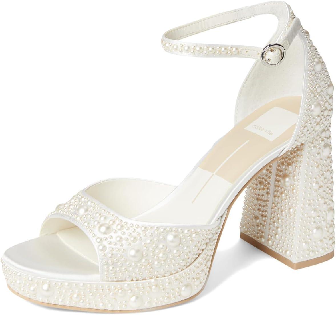 imageDolce Vita womens Pandro PearlTrue White Satin