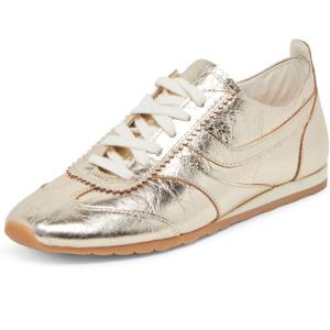 imageDolce Vita Womens Delany SneakerLight Gold Crinkle Patent