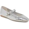 imageDolce Vita Womens Rodni Ballet FlatSilver Distressed Leather